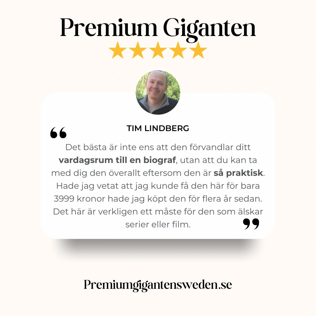 Premium Projector Pro - Din hemmabio på sekunder