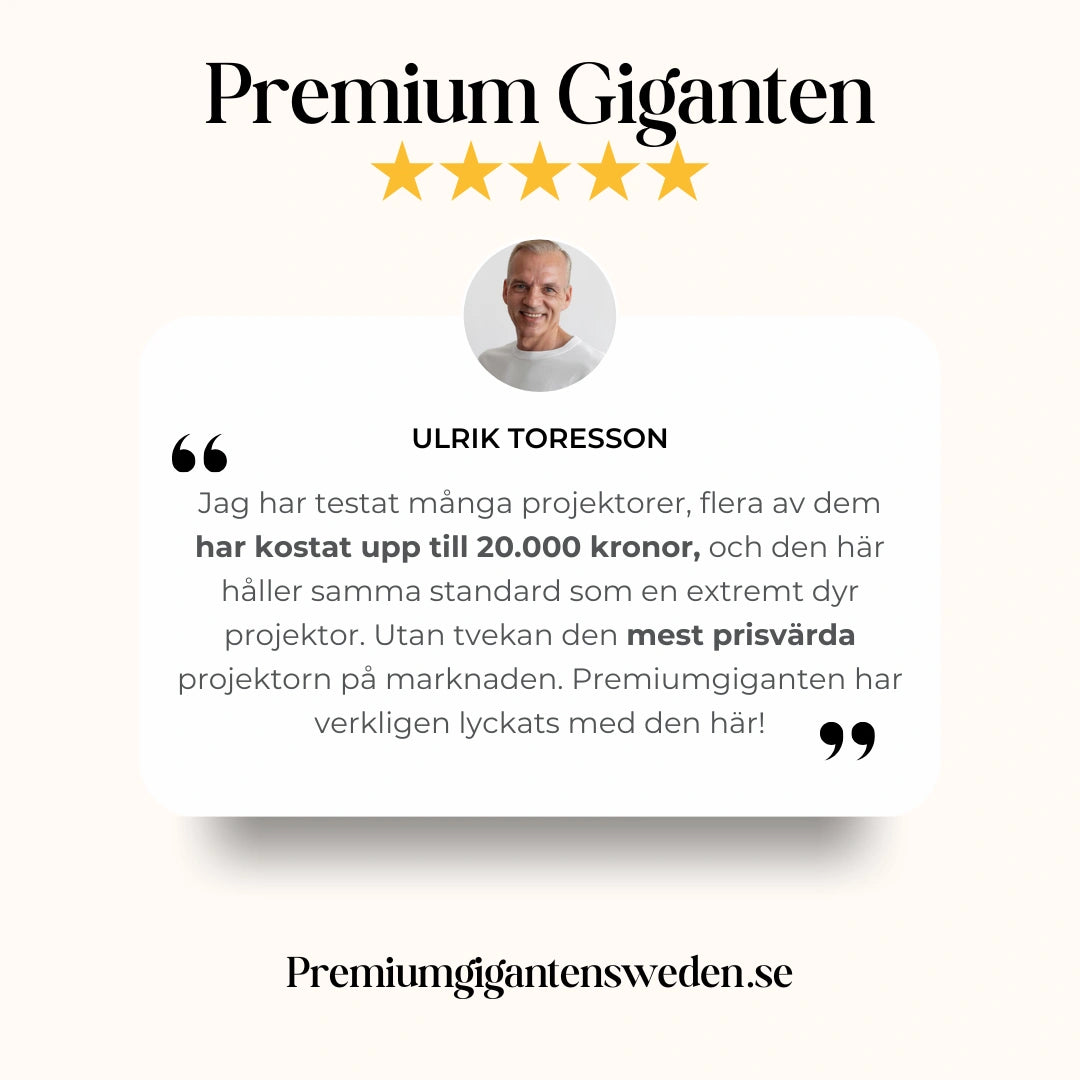 Premium Projector Pro - Din hemmabio på sekunder